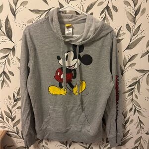 Disney Gray Hoodie with Mickey Mouse Design